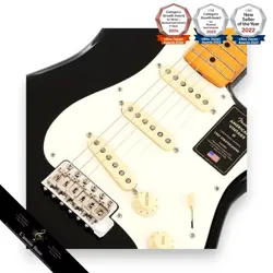 FENDER AMERICAN VINTAGE II 1957 STRATOCASTER BLACK MAPLE GUITAR