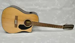 FENDER CD-60SCE 12-STRING DREADNOUGHT ACOUSTIC ELECTRIC GUITAR W/ HARD CASE