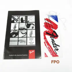 VINTAGE FENDER GUITAR CASE CANDY OWNERS MANUAL & STICKER STRATOCASTER TELECASTER
