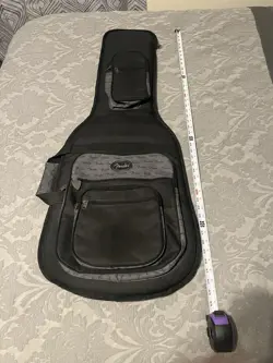 FENDER® PADDED ELECTRIC GUITAR CARRY CASE GIG BAG SOFT SHELL STRAP POCKETS BLACK
