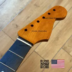 VINTAGE 21 FRET ROASTED MAPLE  ROSEWOOD STRAT NECK NITRO SATIN FIT FENDER VSR1C