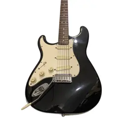 FENDER USA AMERICAN STANDARD STRATOCASTER LEFT-HAND GUITAR BLACK LACE SENSOR PU