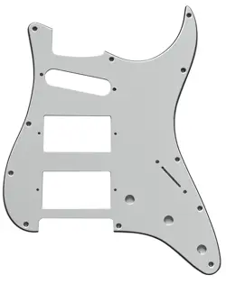 NEW 3 PLY WHITE FITS FENDER STANDARD STRAT HHS STRATOCASTER GUITAR PICKGUARD