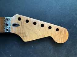 ROASTED FLAME MAPLE - NEW ELECTRIC GUITAR NECK - FITS FENDER CUSTOM SHOP STRAT