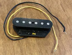 FENDER CUSTOM SHOP VINTAGE TELECASTER BRIDGE PICKUP - BLACK - CLOTH WIRE