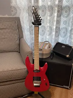 SHROEDDER GUITARS MARKSMAN MKII LIPSTICK RED & FENDER GIG BAG