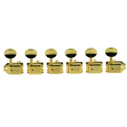 KLUSON VINTAGE 6 IN LINE TUNERS FOR FENDER STRAT TELE DOUBLE LINE GOLD