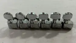 2018 FENDER STRATOCASTER STRAT INLINE-6 TUNING PEGS LOGO TUNERS TWO-PIN