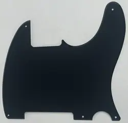 CUSTOM FOR FENDER TELECASTER 5-HOLE BLANK STYLE GUITAR PICKGUARD ACRYLIC BLACK