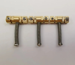 3 PIECE GUITAR VINTAGE BRIDGE BRASS SADDLES FOR FENDER TELECASTER TELE