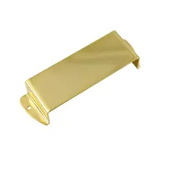 SQUARE METAL PICKUP COVER FOR FENDER JAZZ BASS GOLD