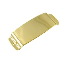 ROUND METAL PICKUP COVER FOR FENDER JAZZ BASS GOLD