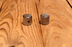 2 FENDER PLAYER PRECISION JAZZ J P CHROME BASS GUITAR KNOBS