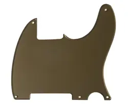 NEW BLANK GUITAR PICKGUARD FITS FENDER ESQUIRE TELECASTER 5 HOLE,GOLD ACRYLIC