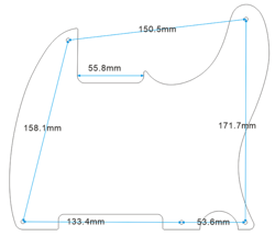 BLANK GUITAR PICKGUARD