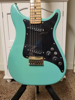 RESTORED FENDER LEAD II IN SURF GREEN NITROCELLULOSE