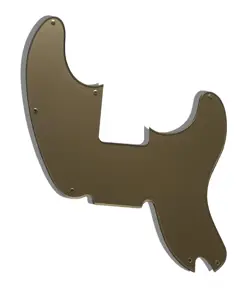 NEW 1 PLY ACRYLIC GOLD FITS FENDER TELECASTER PRECISION BASS GUITAR PICKGUARD