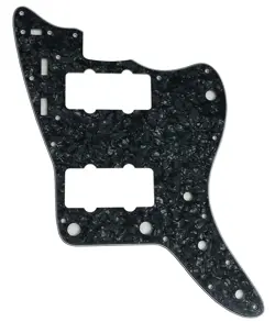 GUITAR PARTS FOR FENDER US JAZZMASTER GUITAR PICKGUARD 4 PLY BLACK PEARL