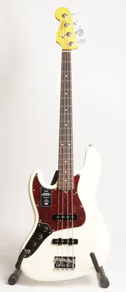 FENDER AMERICAN PROFESSIONAL II 4-STRING JAZZ BASS (LEFT-HAND, OLYMPIC WHITE)