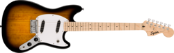 FENDER SQUIER SONIC MUSTANG ELECTRIC GUITAR, 2 COLOR SUNBURST, MAPLE FRETBOARD