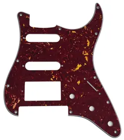NEW FOR FENDER STRAT FLOYD ROSE TREMOLO HSS GUITAR PICKGUARD 4 PLY RED TORTOISE