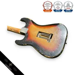 FENDER 1966 STRATOCASTER SUNBURST ELECTRIC GUITAR EXCELLENT SOUND