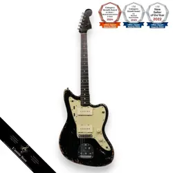 FENDER 1962 JAZZMASTER BLACK MATCHING HEADSTOCK