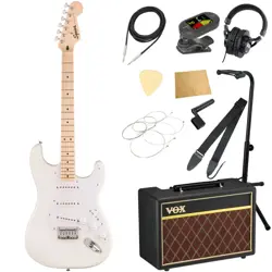 SQUIER BY FENDER SONIC STRATOCASTER HT MN AWT WITH VOX AMP, 11-PIECE BEGINNER'S