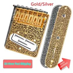 CHROME GOLD FENDER FOR TELECASTER ELECTRIC GUITAR BRIDGE 6-SADDLES CONTROL PLATE