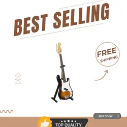 HANDCRAFTED 1:4 SCALE FENDER PRECISION BASS CLASSIC SUNBURST REPLICA GUITAR