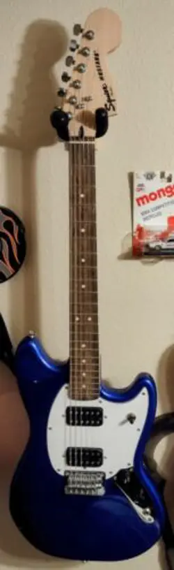 2018 FENDER SQUIER SONIC SERIES MUSTANG BLUE SPKL HH PICKUPS