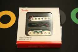 FENDER COBALT CHROME TELECASTER PICKUP SET IN VINTAGE WHITE