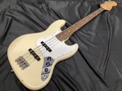 FENDER JAPAN JB-STD JAZZ BASS ELECTRIC GUITAR WHITE USED FROM JAPAN