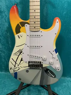 CRASH 1 ONE SQUIER FENDER STRATOCASTER STRAT USA PAINTED VINTAGE ERIC CLAPTON DE