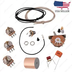 ELECTRIC GUITAR DIY GUITAR WIRING KIT 250/500K POTS FOR FENDER STRATOCASTER