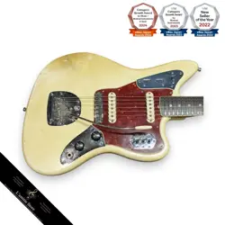 FENDER JAGUAR 1966 OLYMPIC WHITE MADE IN USA USED VINTAGE ELECTRIC GUITAR