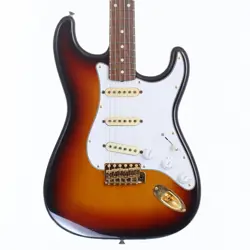 FENDER JAPAN ST62-53 MOD 3-COLOR SUNBURST USED 1997-2000 MAPLE NECK W/SOFT CASE