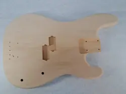 UNFINISHED BASSWOOD P BASS GUITAR BODY - FITS FENDER NECKS J2179