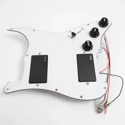 PREWIRED LOADED PICKGUARD HH HUMBUCKER ACTIVE PICKUP FOR FENDER STRAT GUITAR