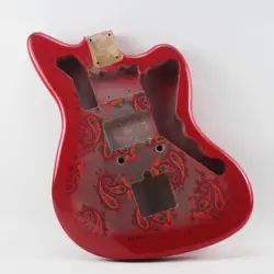 RED PAISLEY JAZZMASTER ELECTRIC GUITAR ALDER BODY FOR FENDER GUITAR(HIGH-END)