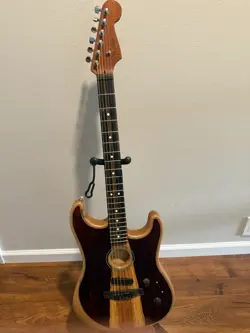 USED FENDER LIMITED EDITION ACOUSTASONIC STRATOCASTER BODY EXOTIC ZICORITE