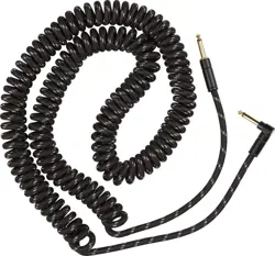 FENDER DELUXE SERIES COILED INSTRUMENT CABLE, GUITAR CABLE, GUITAR ACCESSORIES,