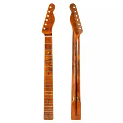 STAINLESS 21 FRET ELECTRIC GUITAR NECK GLOSS CANADA MAPLE FOR DIY FENDER TL TELE