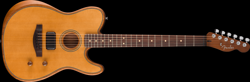 FENDER ACOUSTASONIC STANDARD TELECASTER ELECTRIC GUITAR - AGED NATURAL