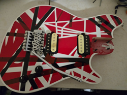 COMPLETE ALDER LOADED EDDIE VAN HALEN GUITAR BODY FITS FENDER WOLFGANG STRIPED