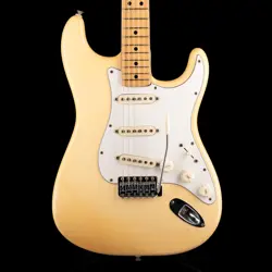 VINTAGE 1974 FENDER STRATOCASTER MAPLE FINGERBOARD OLYMPIC WHITE WITH OHSC