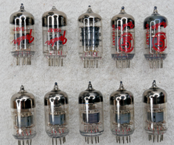 LOT OF TEN (10) 12AX7 SOVTEKS GT FENDER LP INCL.  PREAMP TUBES UNTESTED