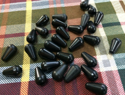 LUTHIER'S LOT OF BLACK SWITCH TIPS FOR FENDER STRATOCASTER ELECTRIC GUITARS 717669507053