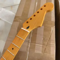 22 FRET STRAT ELECTRIC GUITAR NECK CANADA MAPLE NITRO SATIN FOR DIY ST FENDER