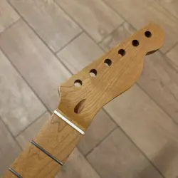 22 FRETS ROASTED MAPLE TELE GUITAR NECK NITRO SATIN FOR DIY FENDER TELECASTER